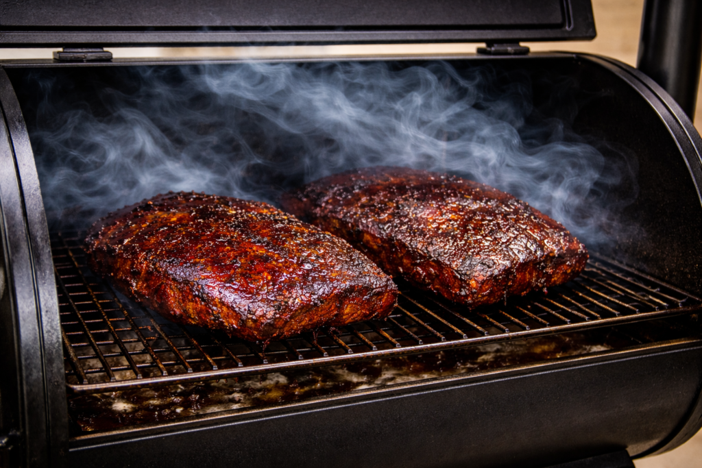 brisket dries out on the bottom on pellet smoker