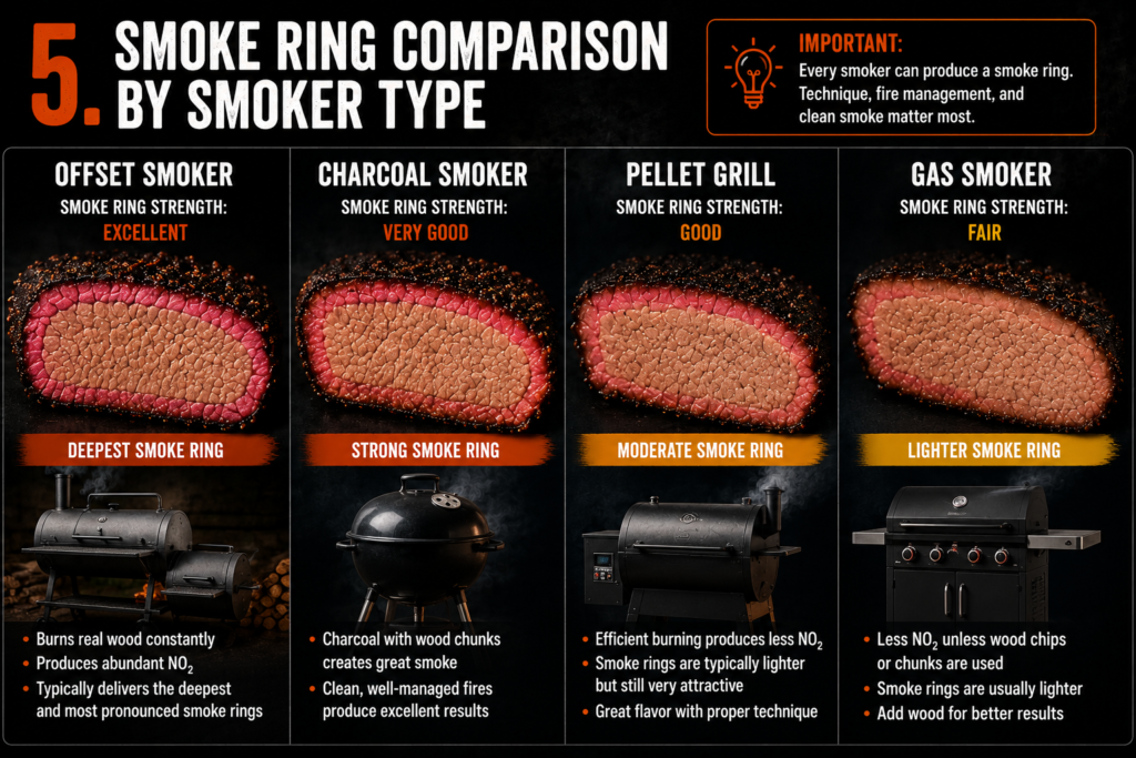 smoke ring on sliced smoked brisket
