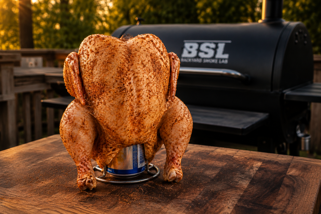 Smoker Beer Can Chicken