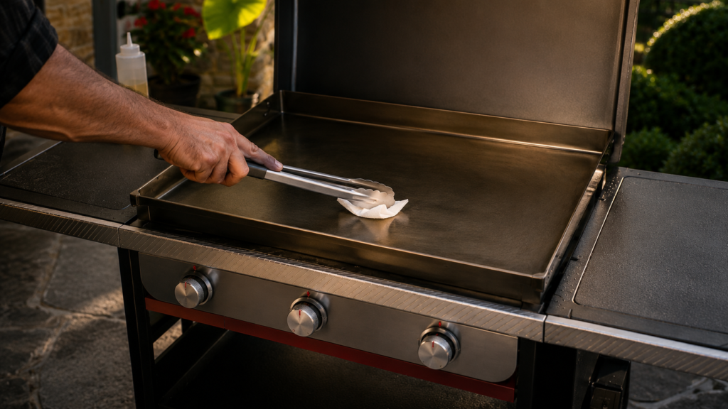why is my griddle sticky